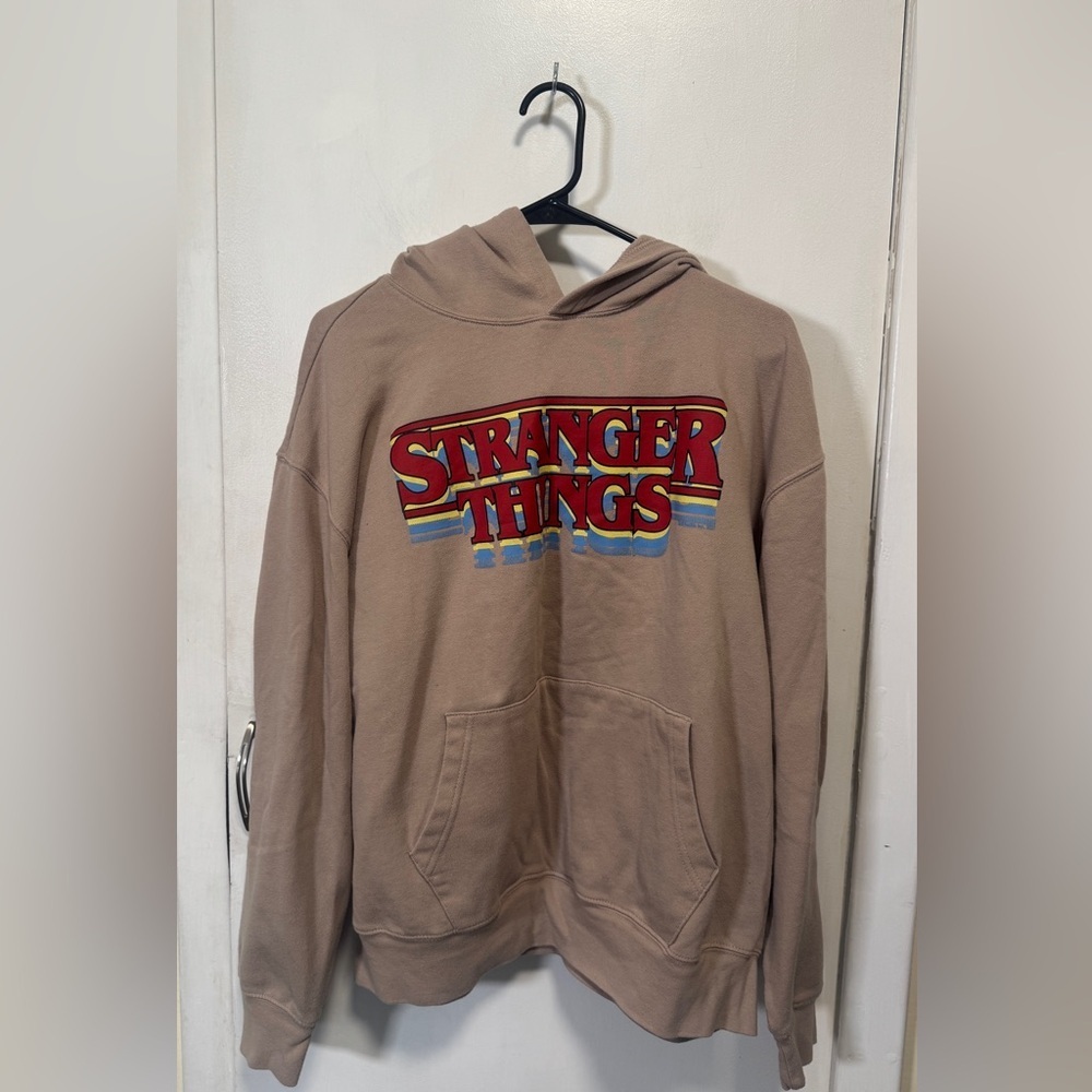 Old Navy Taupe Cozy Fleece Hoodie